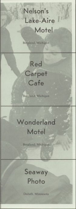 Lake Gogebic Motel (Wonderland Motel) - Yearbook Ad (newer photo)
